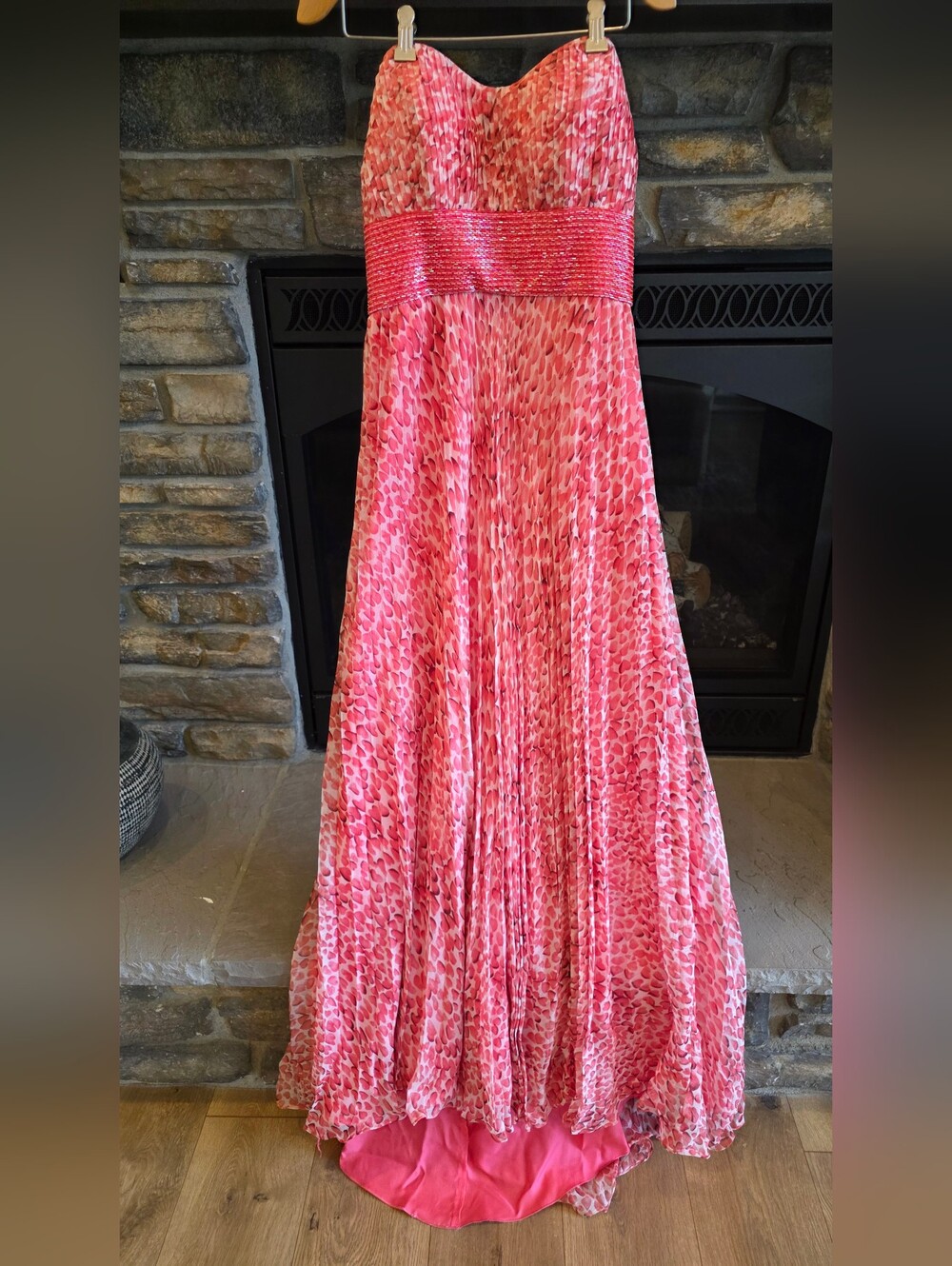 Strapless Gown with Sparkle Waistband  Frenchy By Heather French Henry.